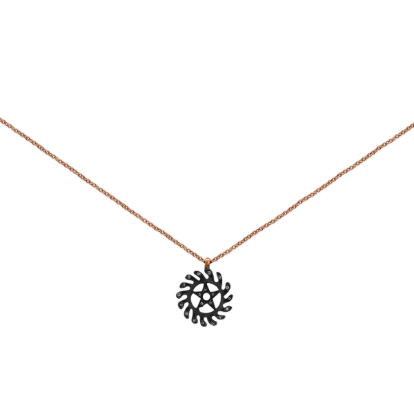 Pırlantalı Adinkra Değişim Sembolü (Sesa Wo Suban)