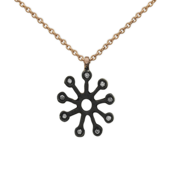 Adinkra Nazar Sembolü (Fofo) Pırlanta Kolye