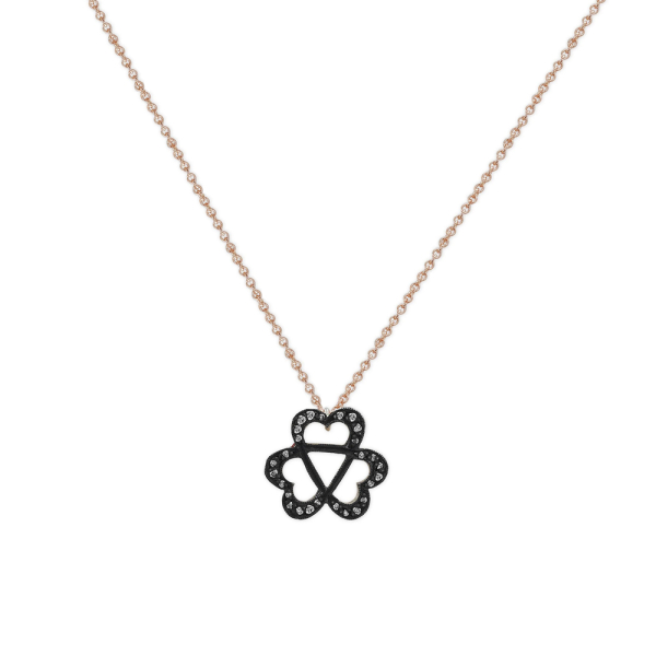 Pırlantalı Trinity Sembolü Adinkra Kolye