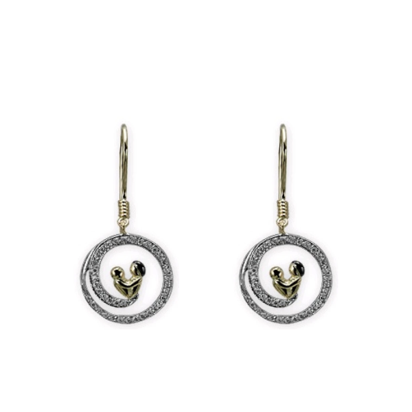 Pırlanta Anne Çocuk Küpe Pavia