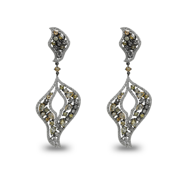 Pırlanta Fancy Color Fantezi Küpe