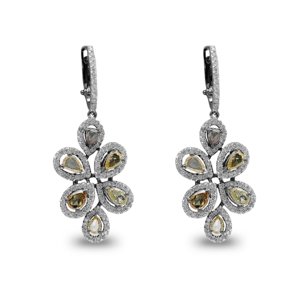 Pırlanta Damla Fancy Küpe