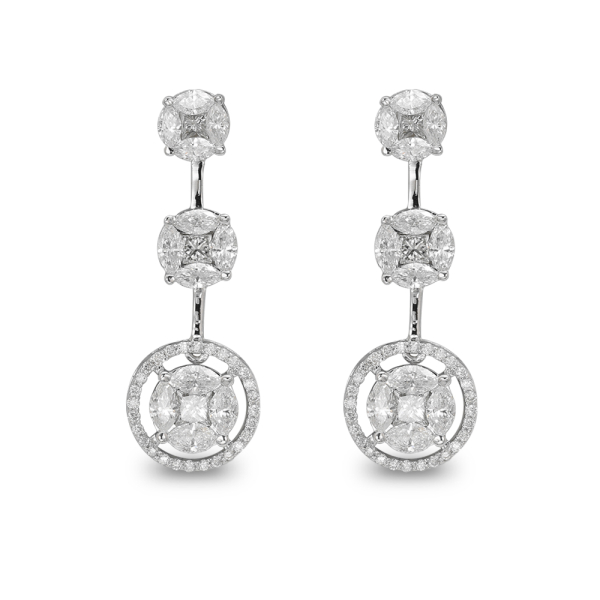 3.20 Karat Pırlanta Effect Küpe