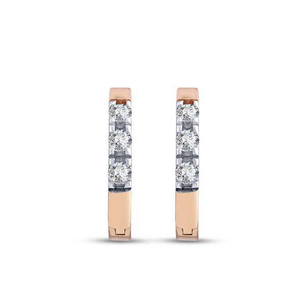 Pırlantalı Halka Küpe