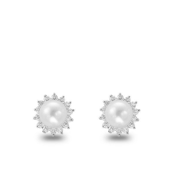 Pırlanta Anturaj İnci Küpe