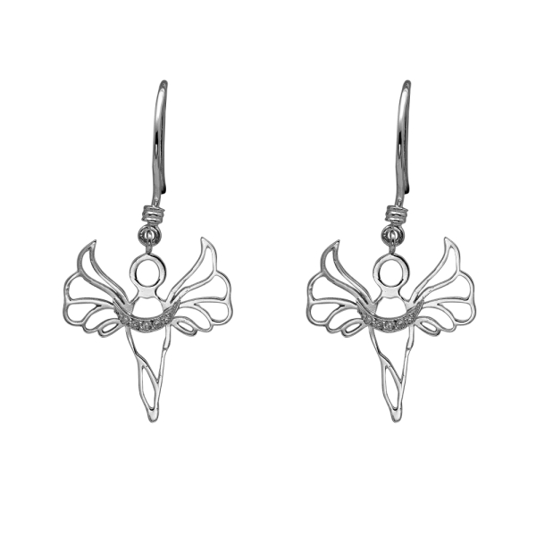 Pırlanta Gümüş Barış Meleği Mikail Küpe