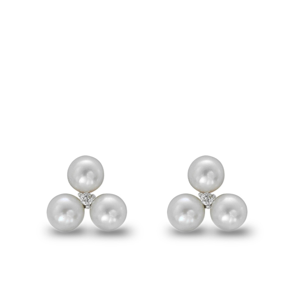 Pırlanta İncili Küpe