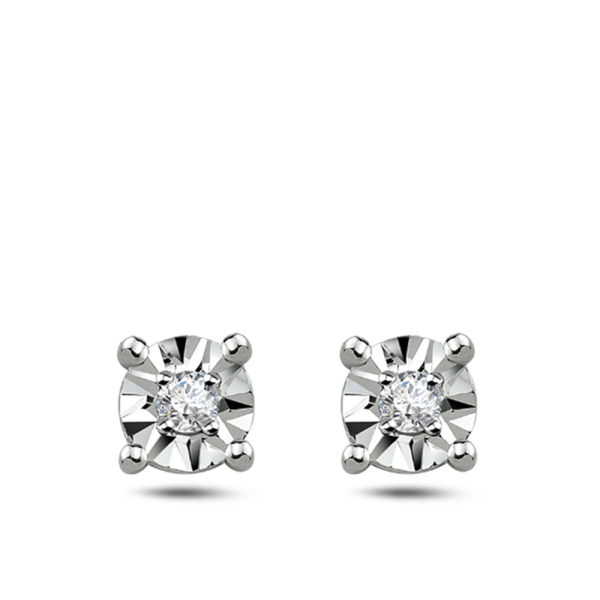 Pırlanta Tektaş Miracle Küpe (0.50 Ct. Görünüm)