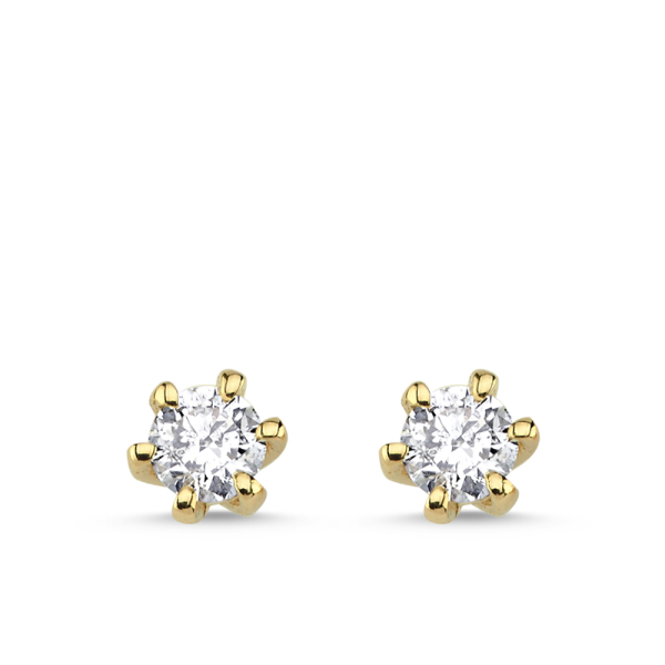 0.30 Karat Tektaş Pırlanta Küpe