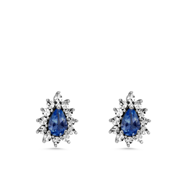 Damla Kesim Safir Altın Küpe