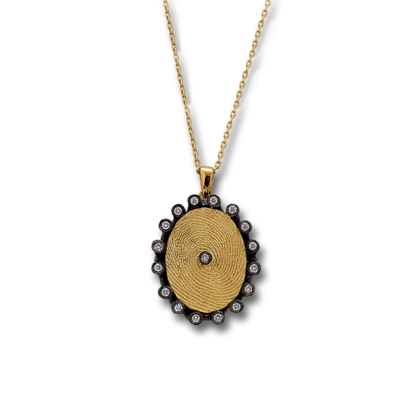 Pırlanta Parmak İzi Kolye