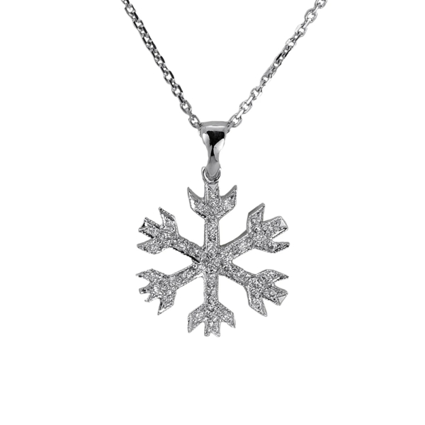 Pırlanta Kar Tanesi Kolye
