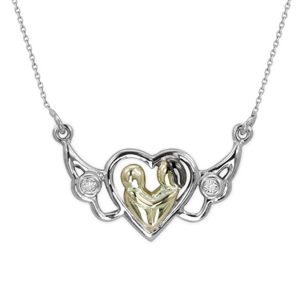 Pırlanta Anne Çocuk Kolye