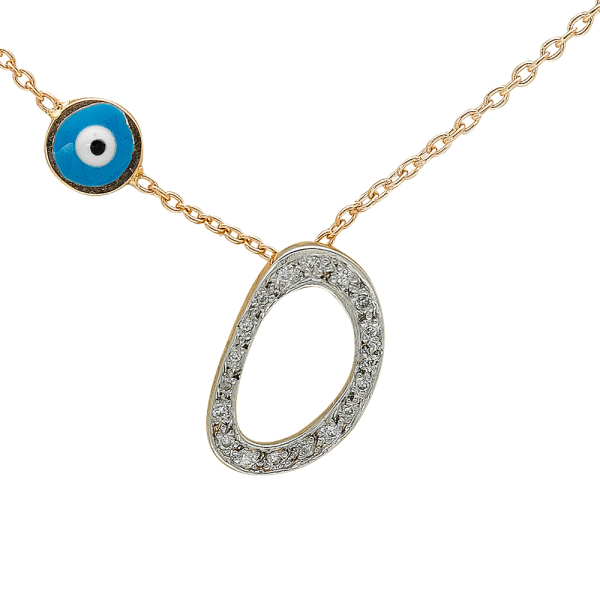 Pırlanta Arapça He Harfi Kolye