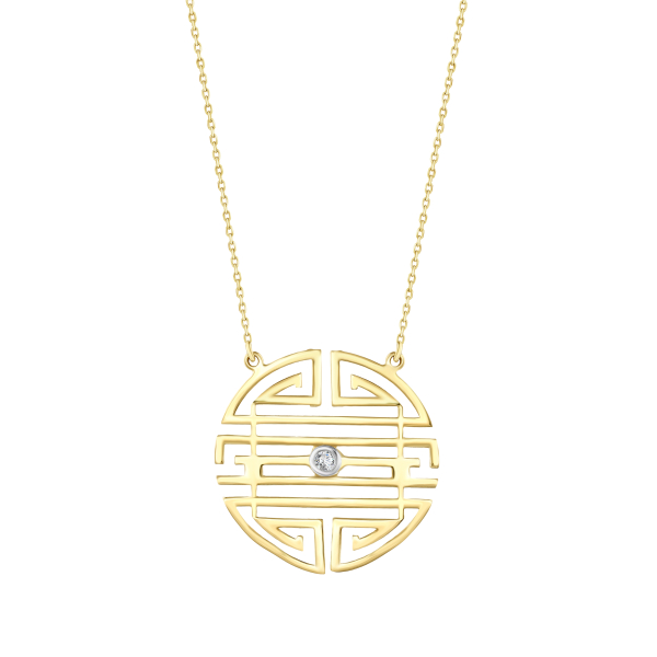 Kelt Sembolleri- Pırlanta Dostluk Sembolü Kolye