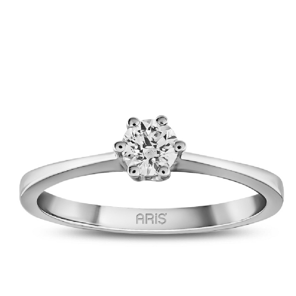 0.30 Karat F Renk Pırlanta Tektaş Yüzük Lancy