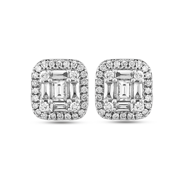 Pırlanta Fantezi Baget Küpe