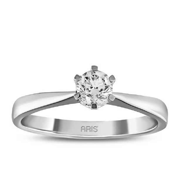 0.15 Karat Pırlanta Tektaş Yüzük Katanya