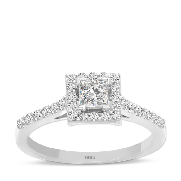 0.61 Karat Pırlanta Prenses Fantezi Yüzük