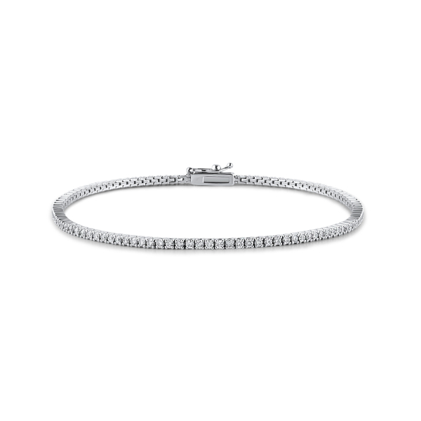 1.00 Karat Pırlanta Su Yolu Bileklik