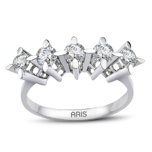 0.25 Karat Pırlanta Beştaş Yüzük