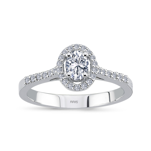 0.46 Karat Pırlanta Oval Fantezi Yüzük