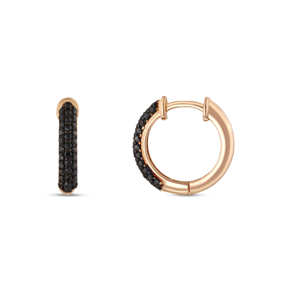 Siyah Pırlanta Erkek Küpe (Tek Adet Fiyatıdır)